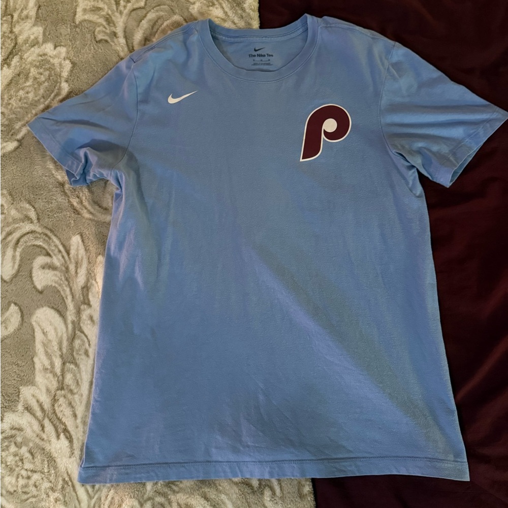 Nike Men's Light Blue Bryce Harper Phillies Tee